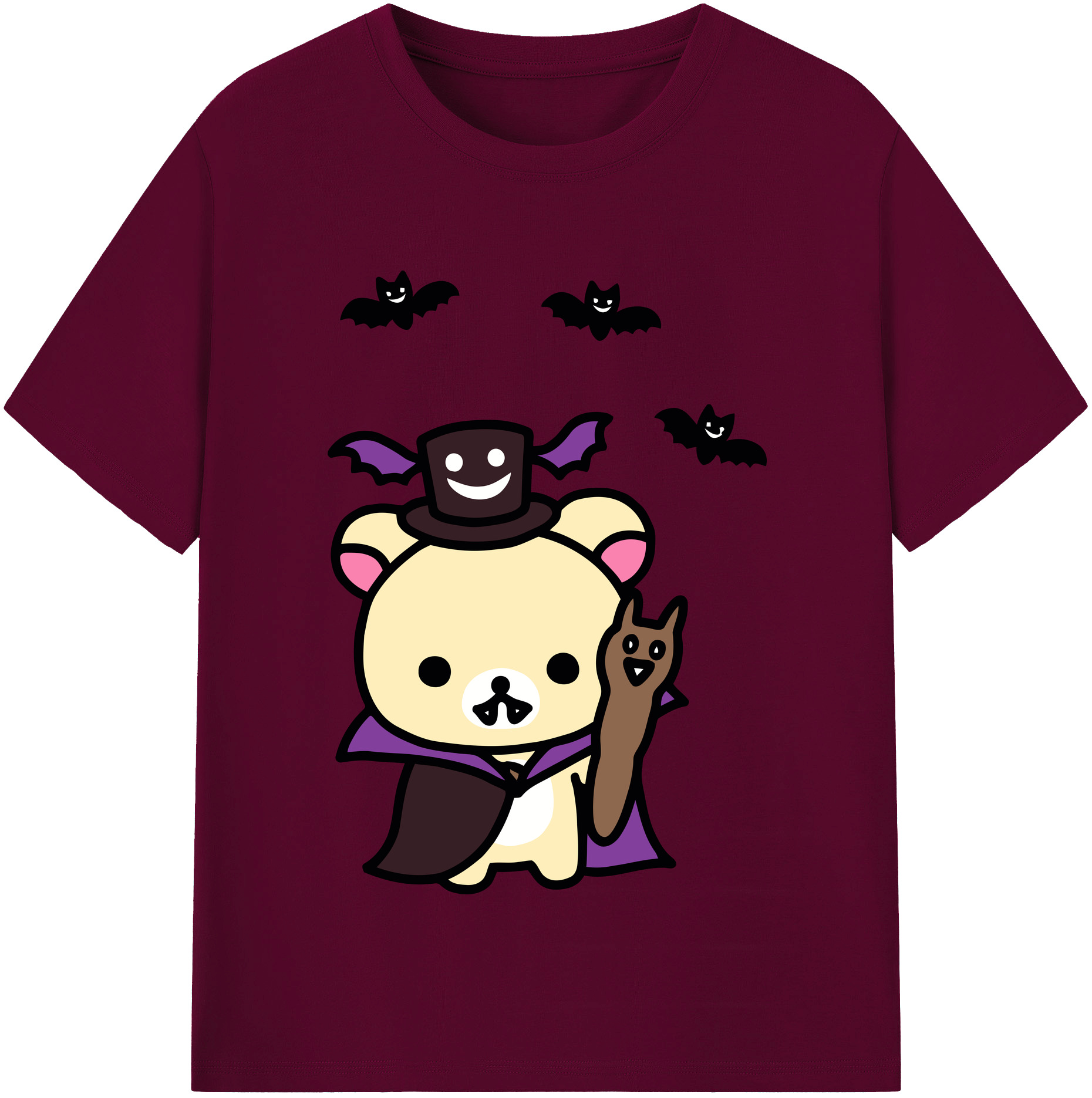 （画像用） リラックマ リラックマ キイロイトリ Rilakkuma Korilakkuma Kiiroitori レディースカジュアルプリントTシャツ（綿100％）